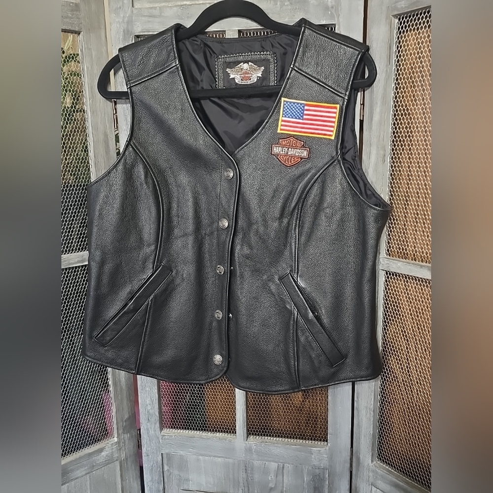 Harley-Davidson Black Leather Vest